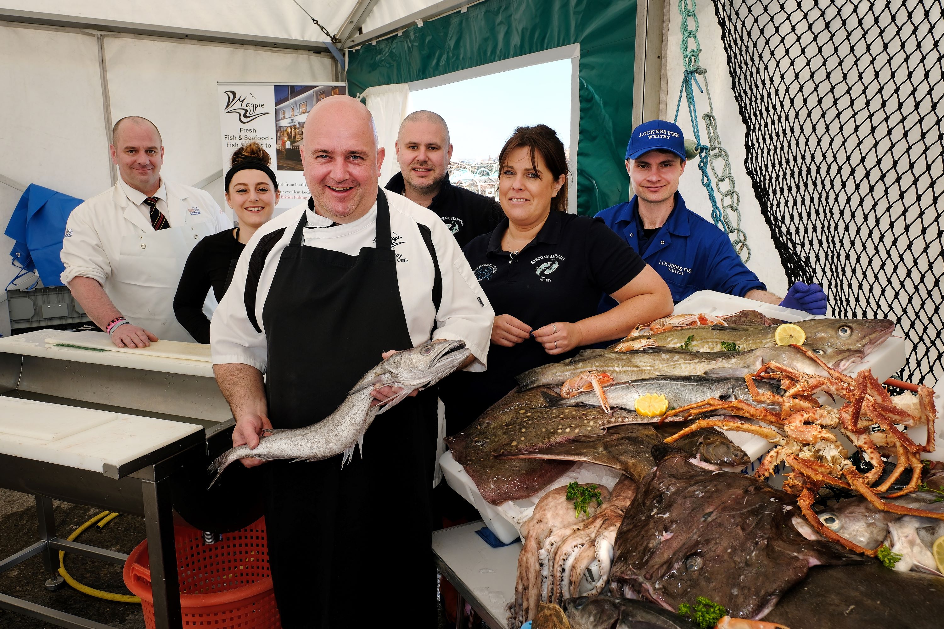 Cookery demo's at Whitby Fish and Chips festival