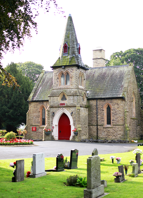 A view of Skipton Crematorium from the outside