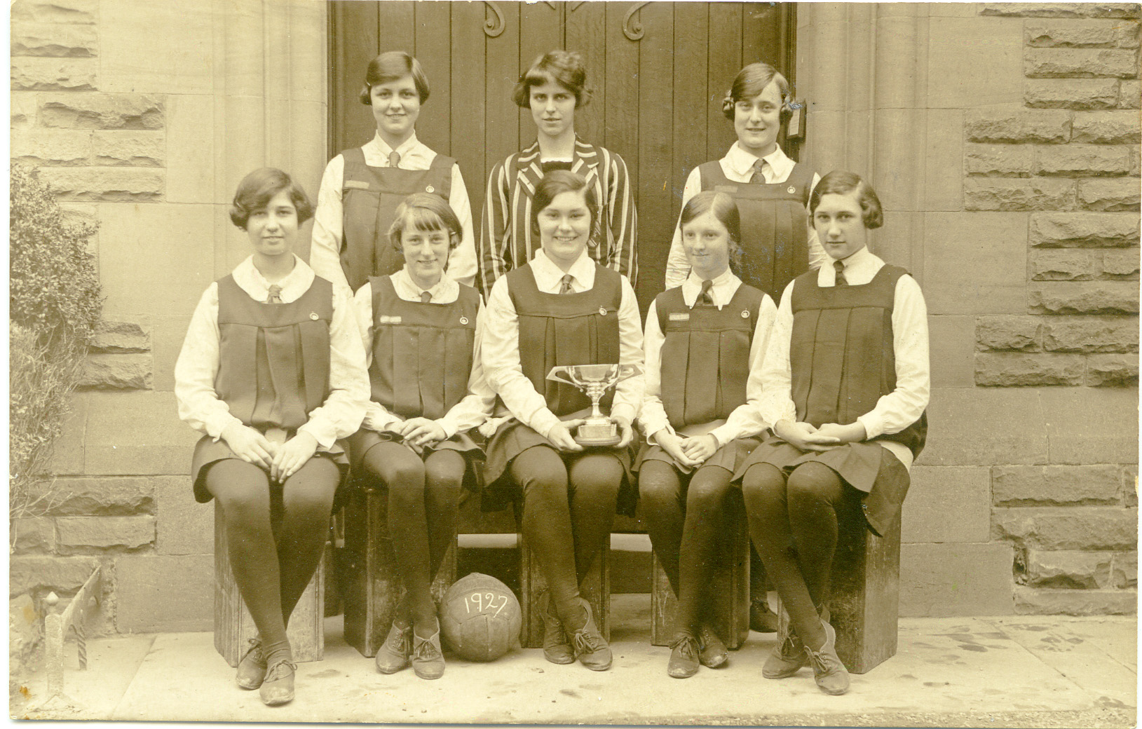 Skipton Girls’ High School netball team in 1927. 