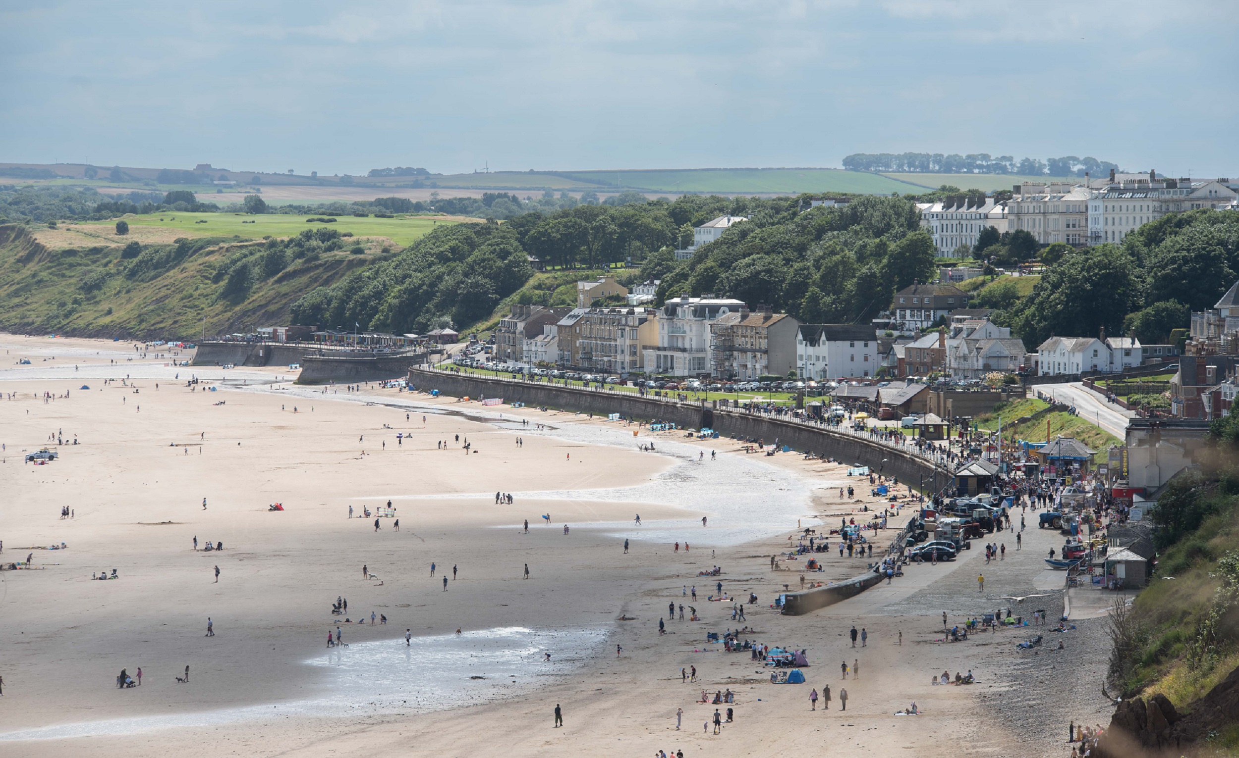 An aerial view of Filey