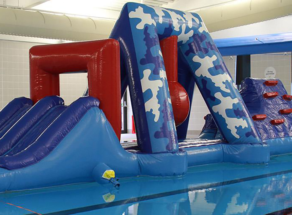 Image showing the inflatable in the pool at Jack Laugher Leisure and Wellbeing Hub