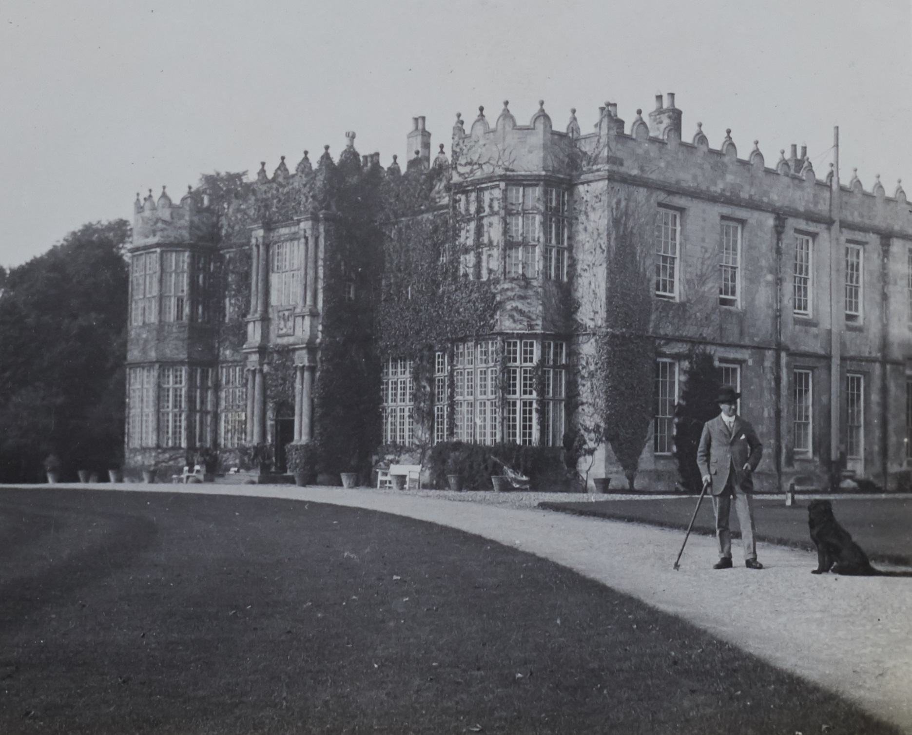 Arrival at Howsham Hall on 14 April, 1913, from a photograph album in the Cholmley & Strickland family of Whitby archive.