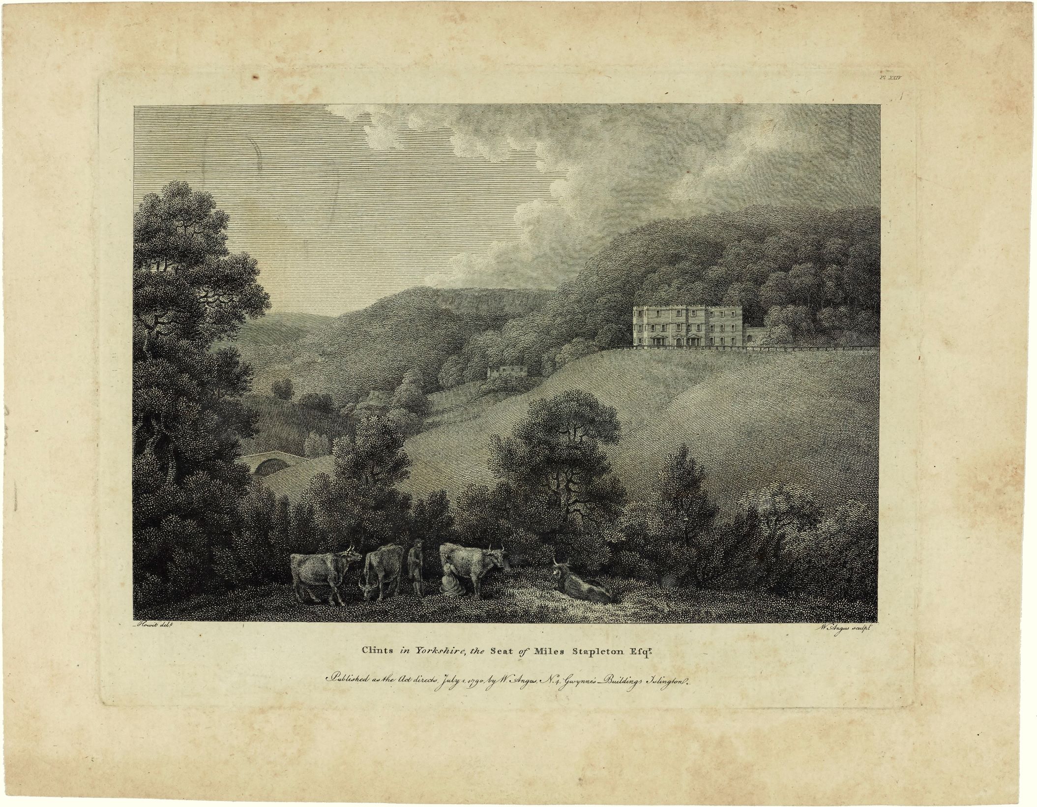 Clints, 1790, the Stapleton family seat.