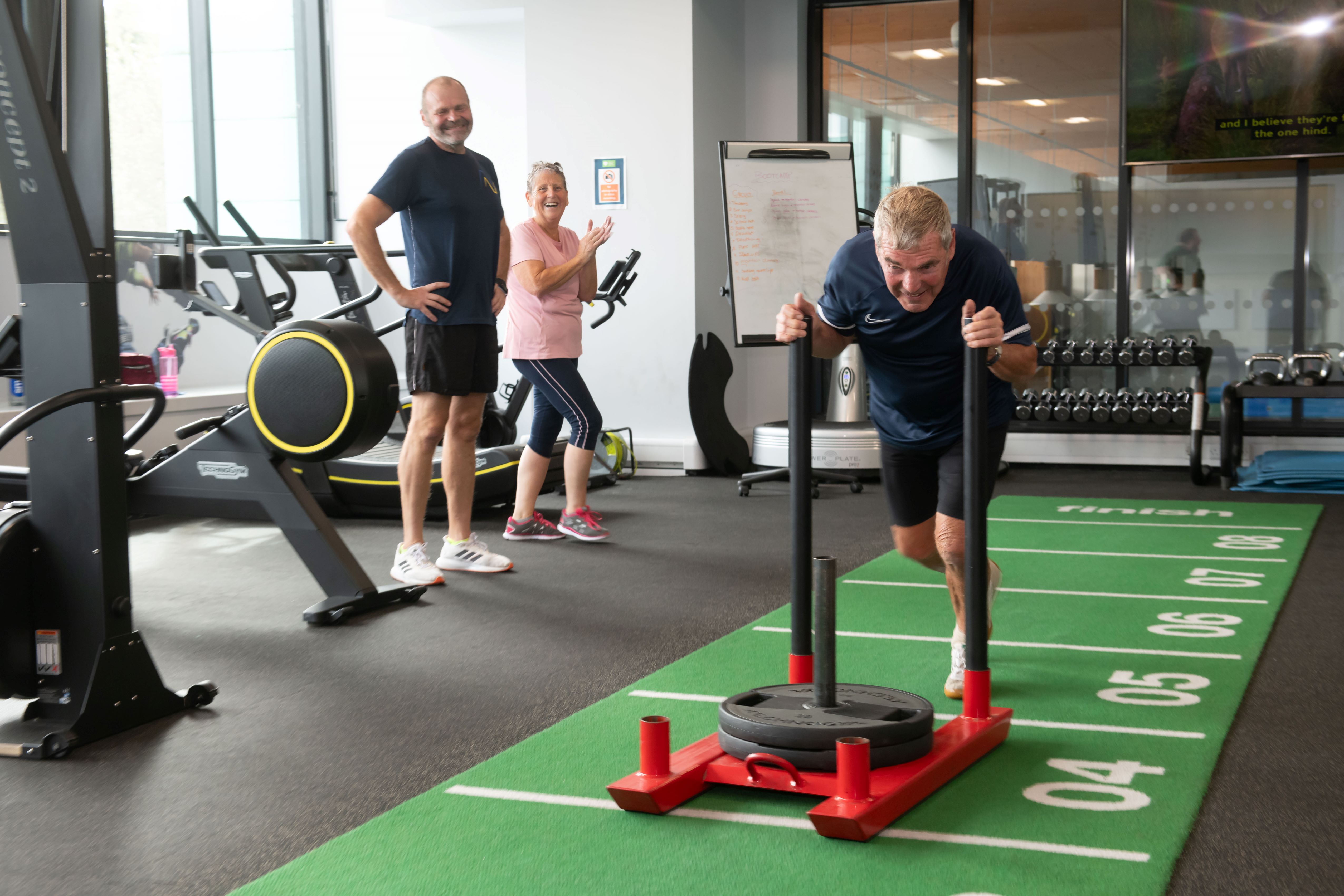 Gym users at Active North Yorkshire Selby.