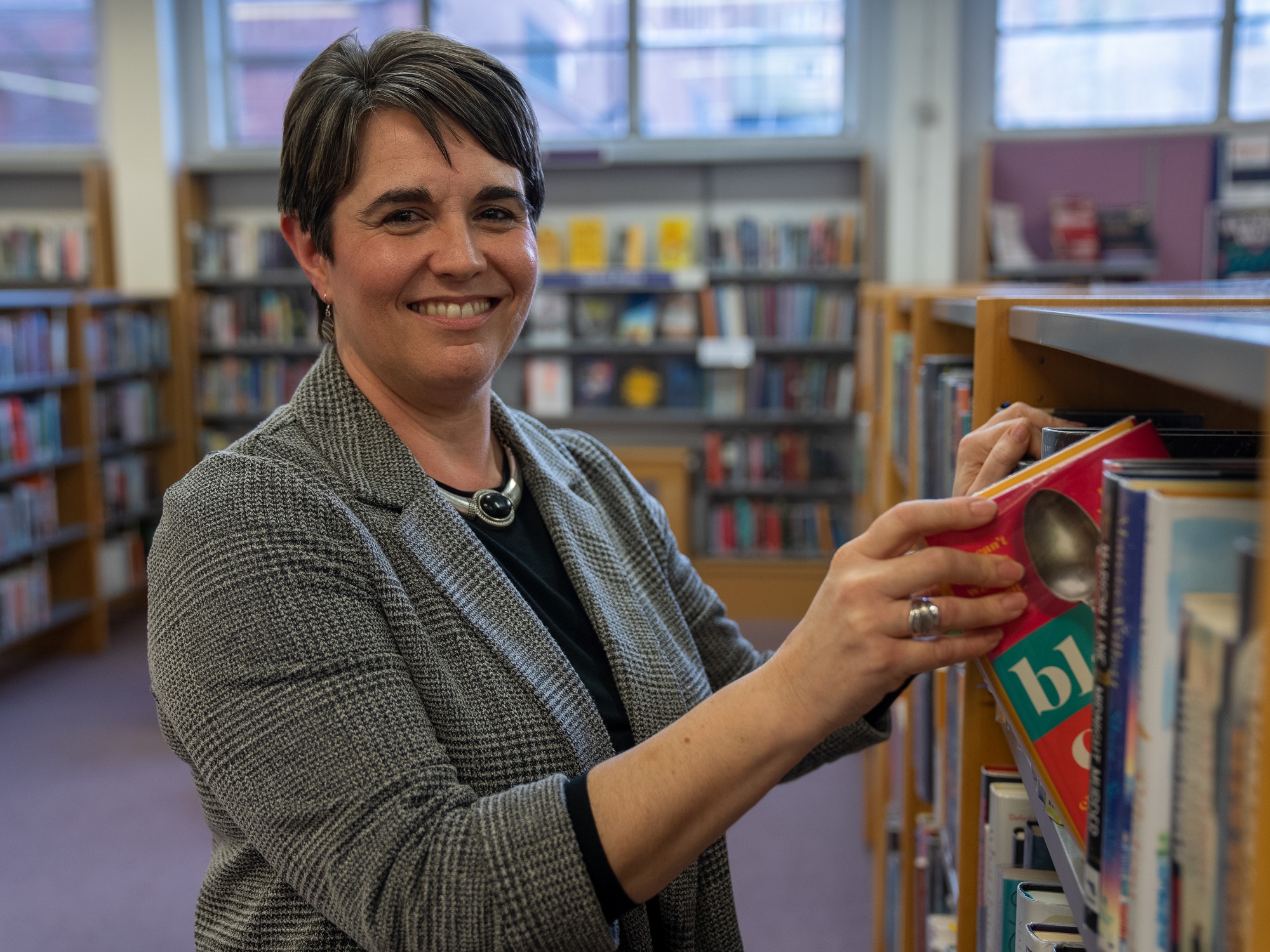 Area librarian at North Yorkshire Council, Nicola Dengate