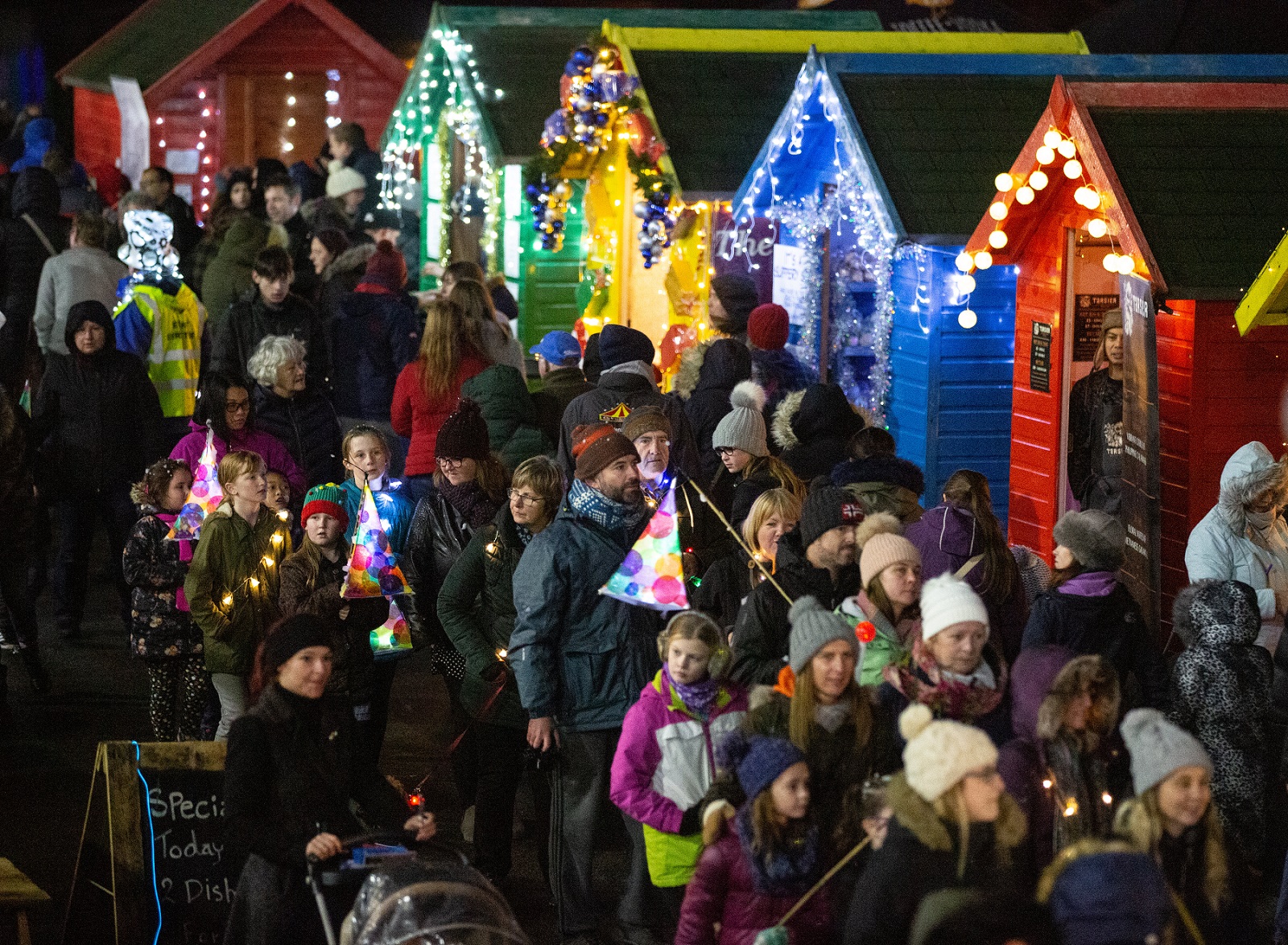 People enjoying their time at Scarborough Sparkle market