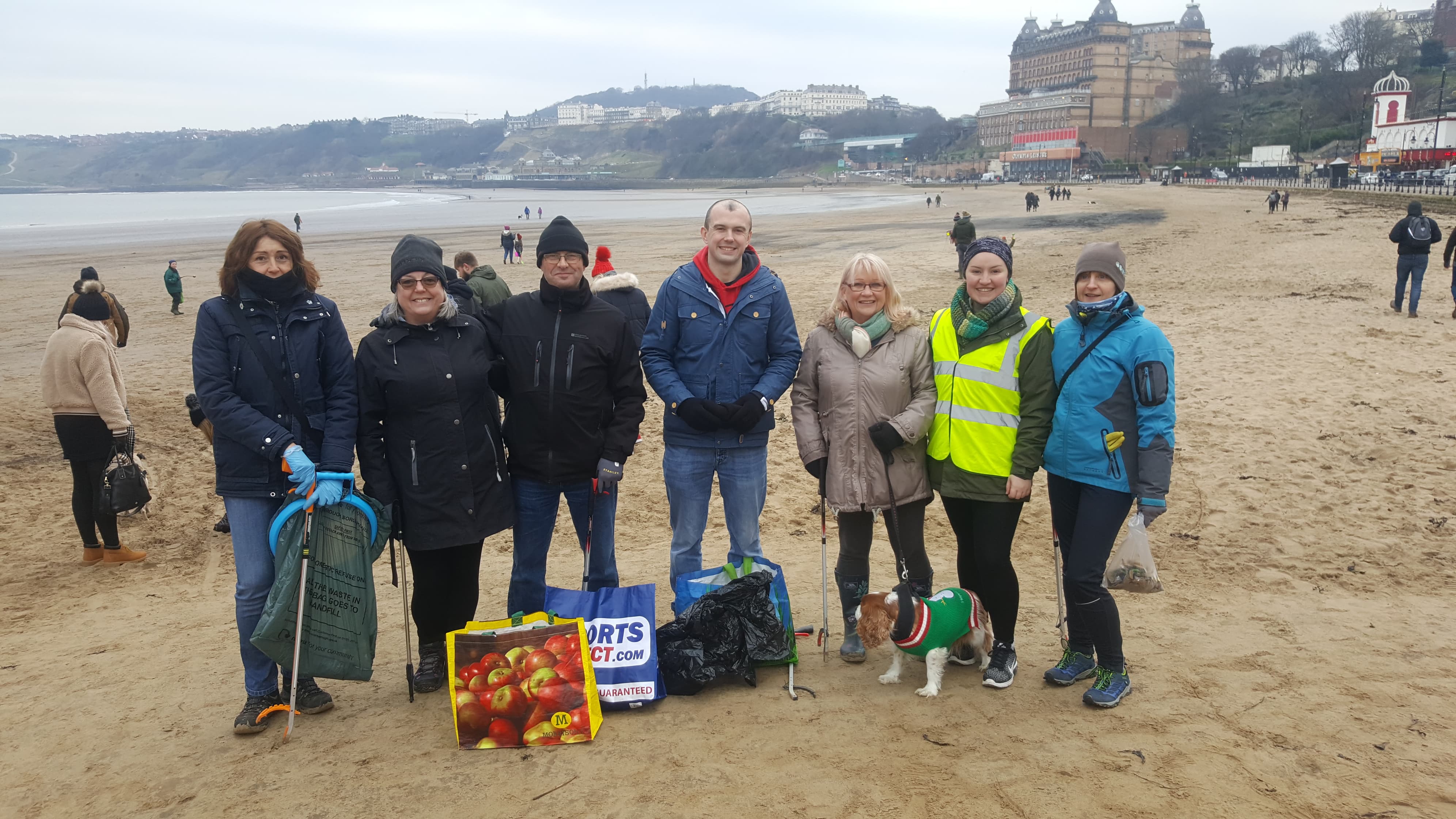 January Beach cleaners at Scarborough. Credit Luzanne Fletcher