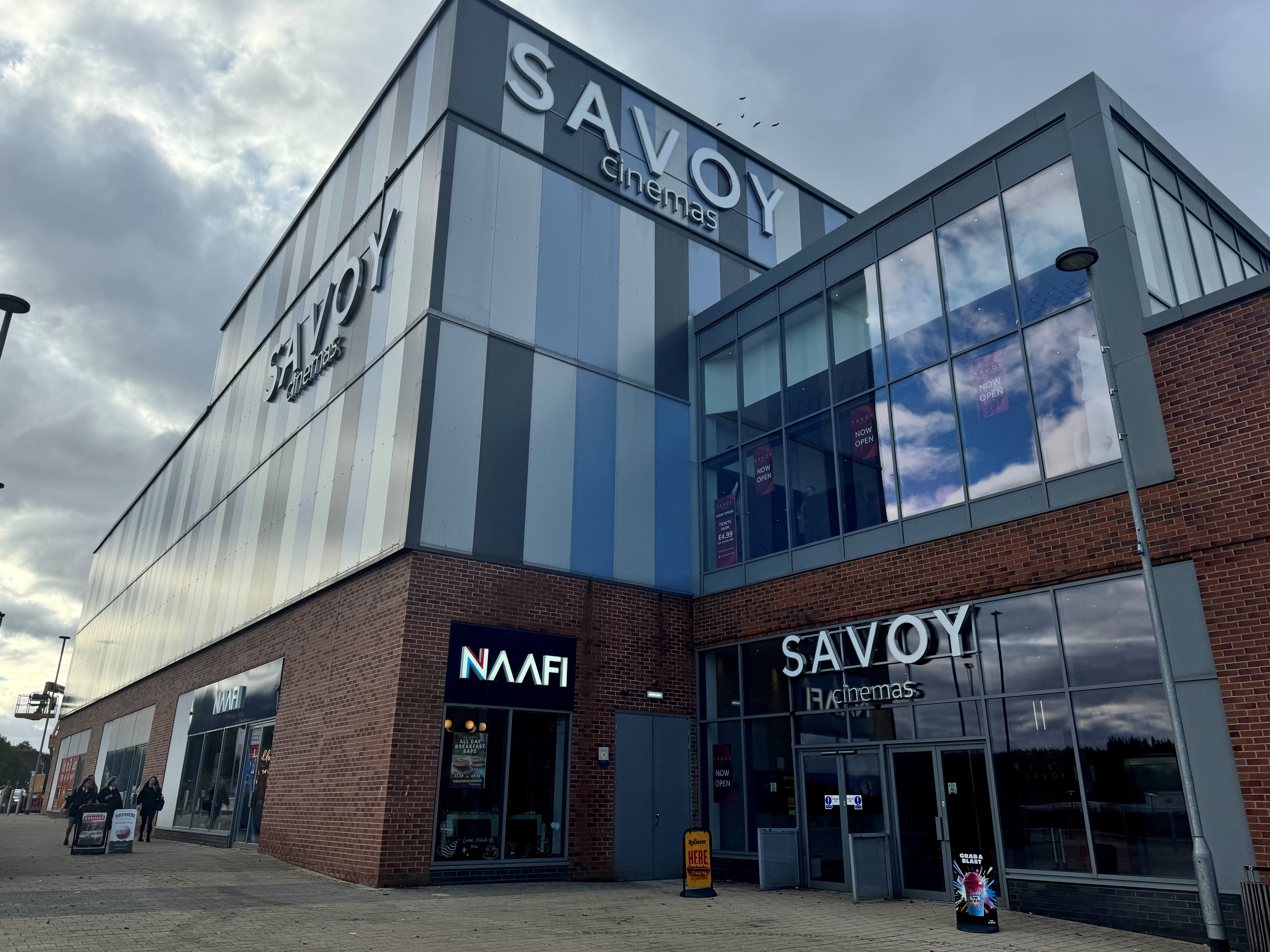 Outside of the Savoy Cinema in Catterick Garrison