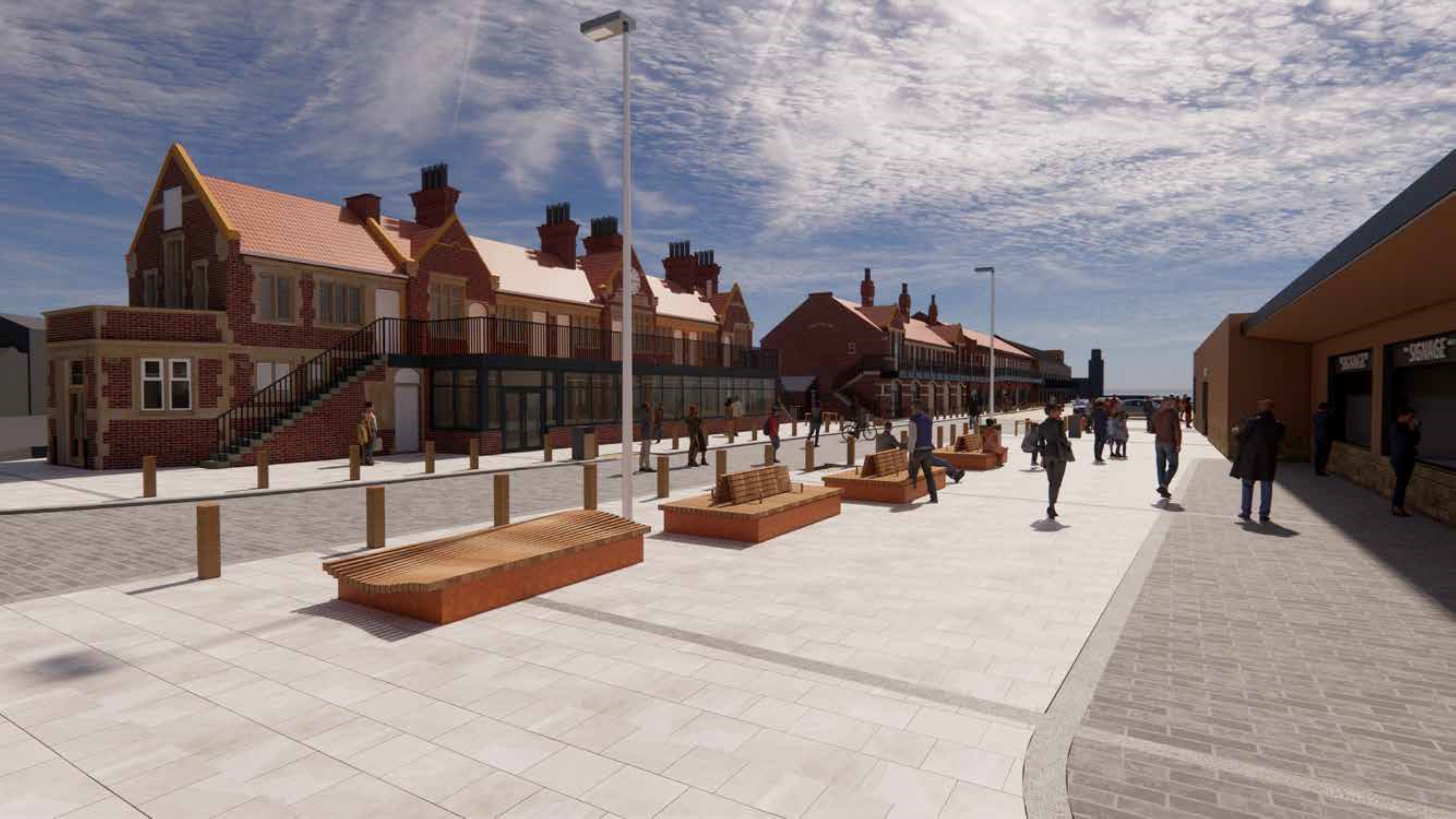 An artist’s impression showing the proposed transformation of Scarborough’s West Pier which is hoped to make the harbour a must-visit destination for hospitality, leisure and events, while respecting the town’s rich fishing heritage.