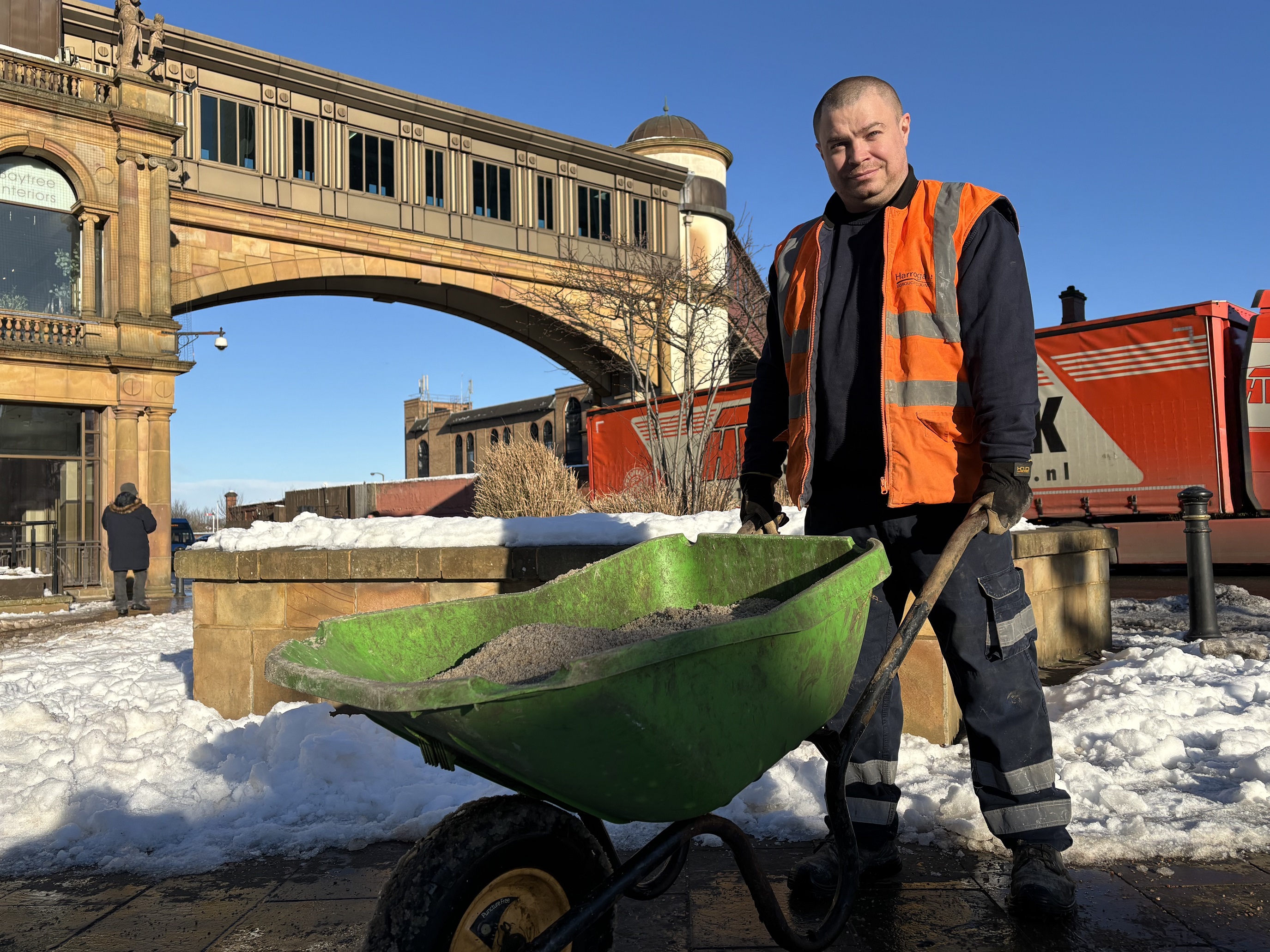 Winter gritting in Harrogate