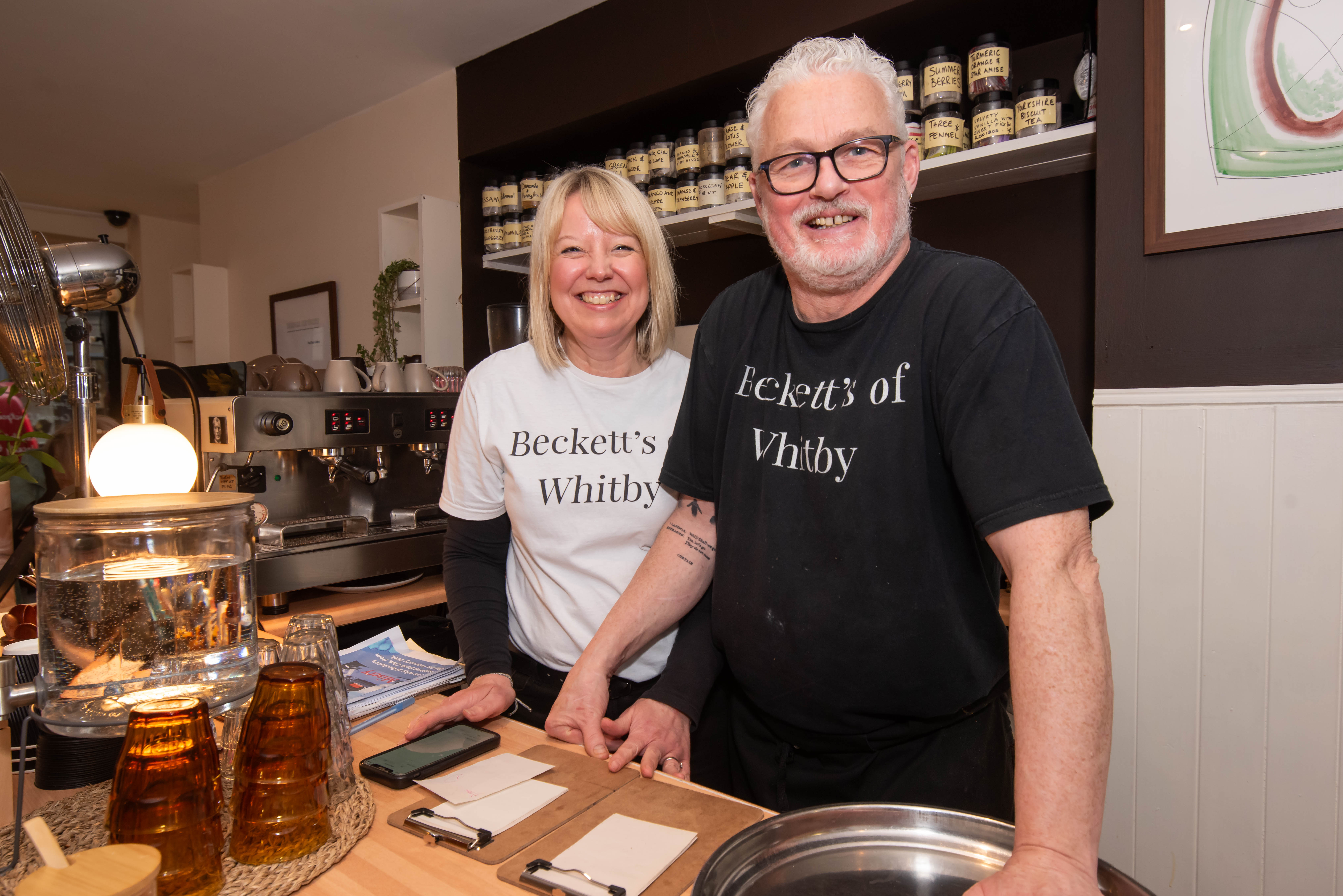 Whitby restaurant week Liam and Julie Fitzpatrick at Becketts