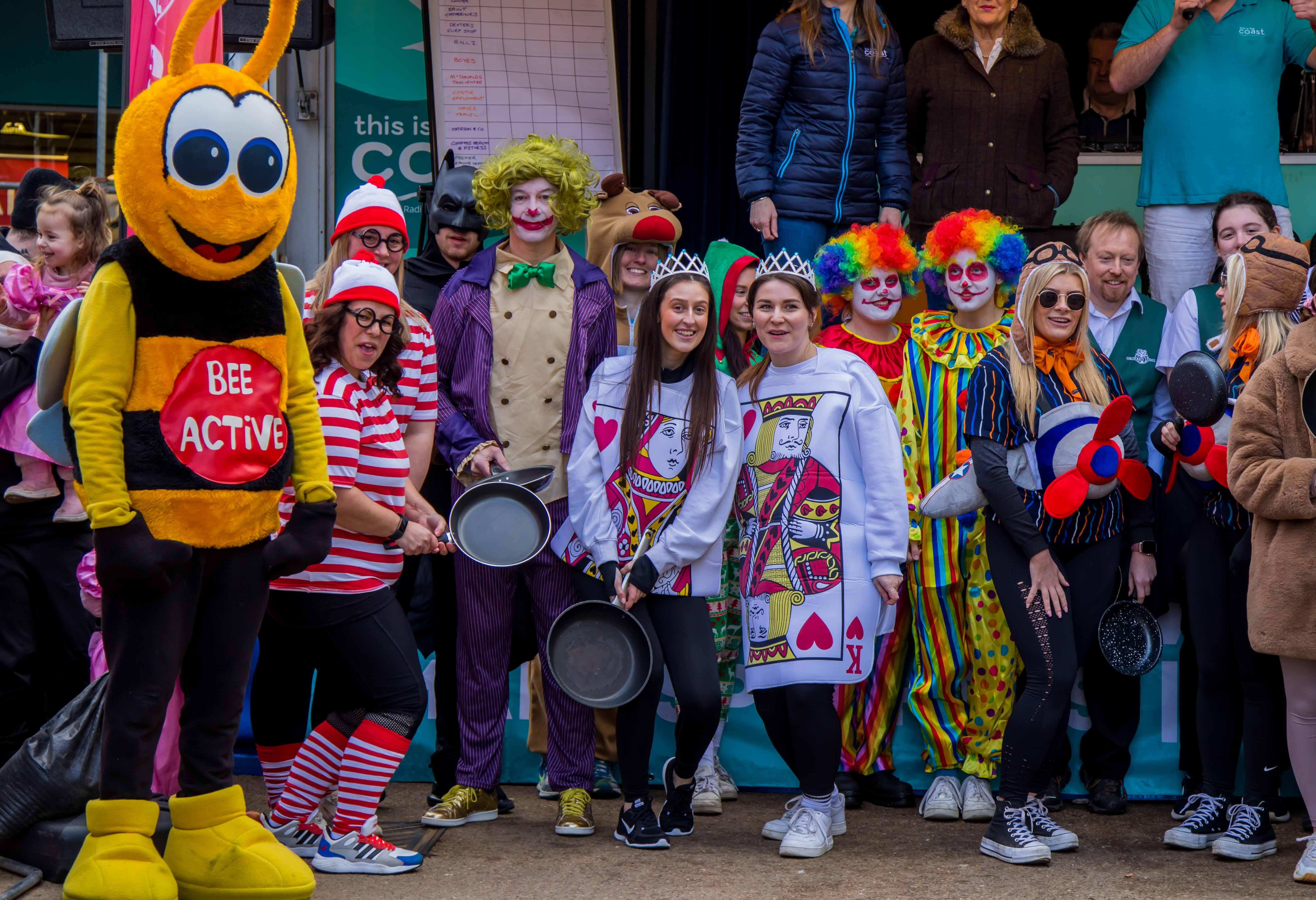 Children at the Scarborough Pancake Day