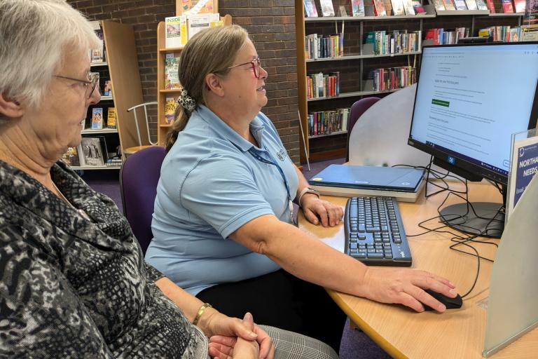 Library staff are hosting support sessions for residents who need help to apply for their bus pass.