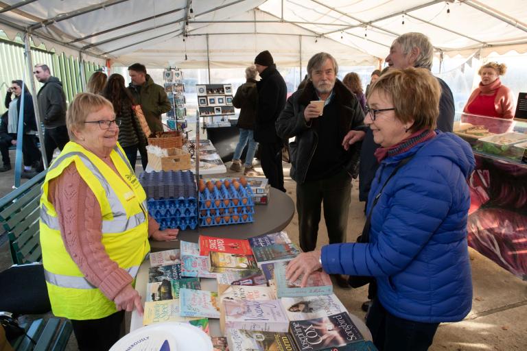 Stalls at Goathland market