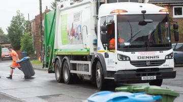 A bin lorry