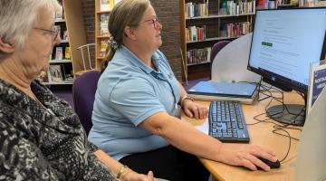 Library staff are hosting support sessions for residents who need help to apply for their bus pass.