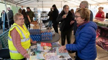 Stalls at Goathland market