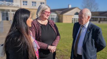 From left to right, the chief executive officer of Better Connect, Natasha Babar-Evans, the development manager at the York and North Yorkshire Federation of Small Businesses, Carolyn Frank, and North Yorkshire Council’s leader, Cllr Carl Les.